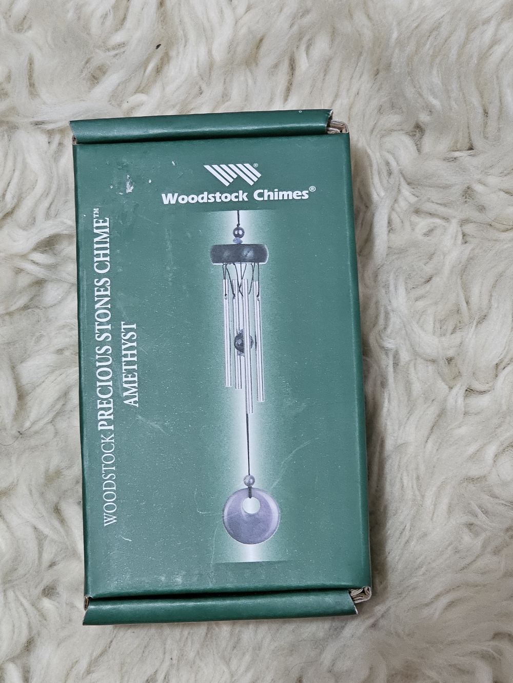 Woodstock Chimes Amethyst Precious Stones Wind Chime - Green